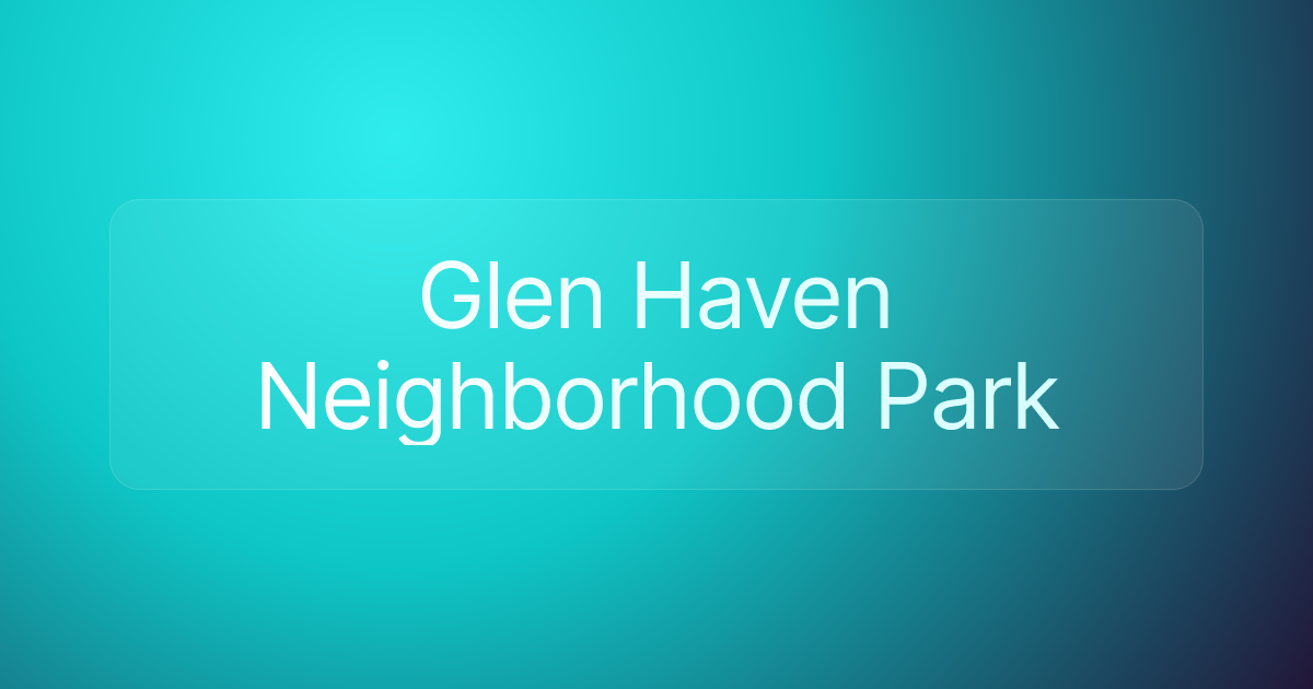 Glen Haven Neighborhood Park
