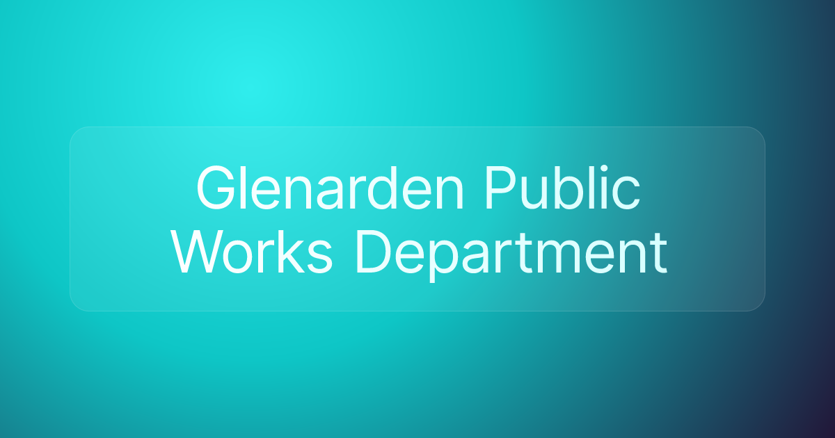 Glenarden Public Works Department