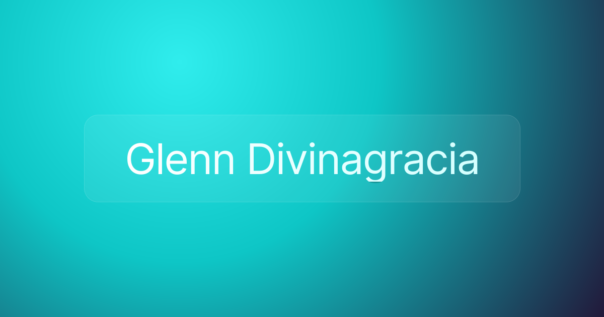 Glenn Divinagracia