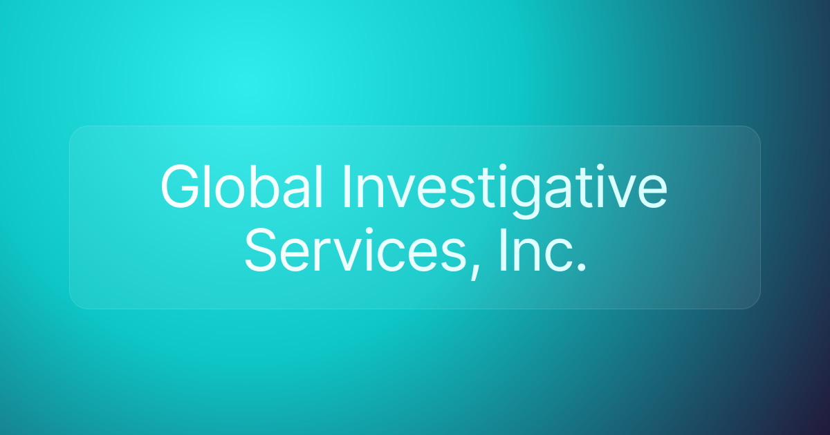 Global Investigative Services, Inc.