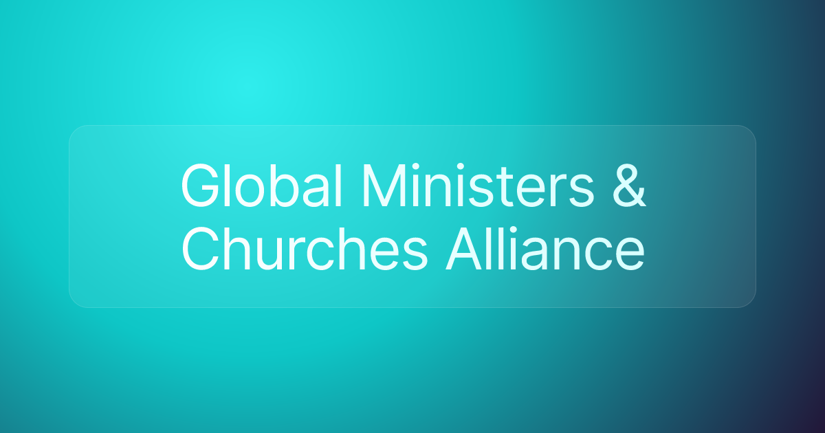 Global Ministers & Churches Alliance
