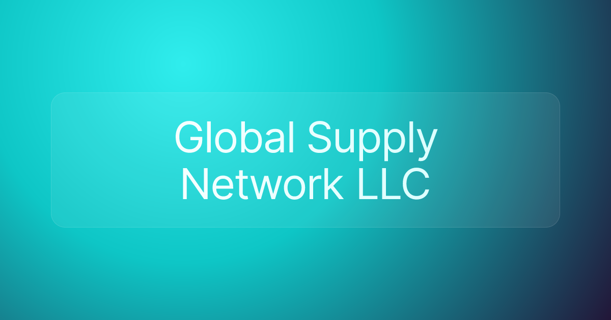 Global Supply Network LLC