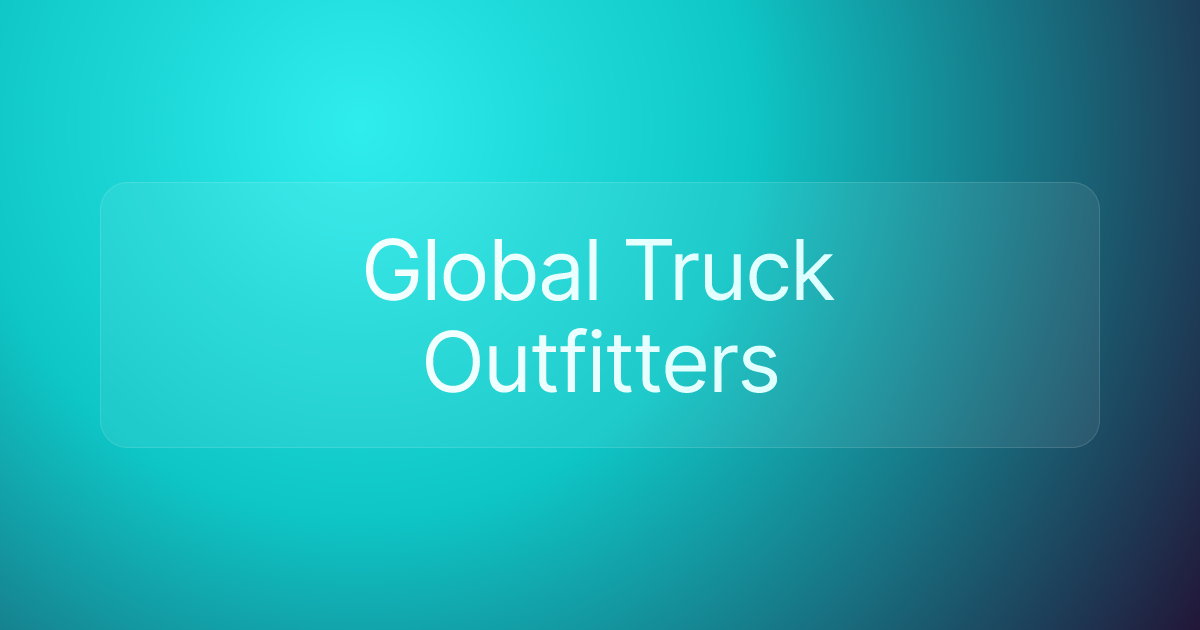 Global Truck Outfitters