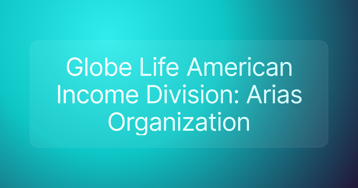 Globe Life American Income Division: Arias Organization