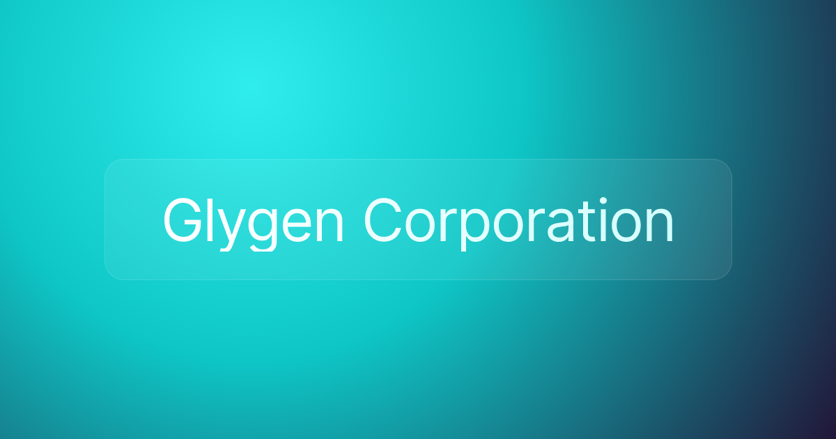 Glygen Corporation