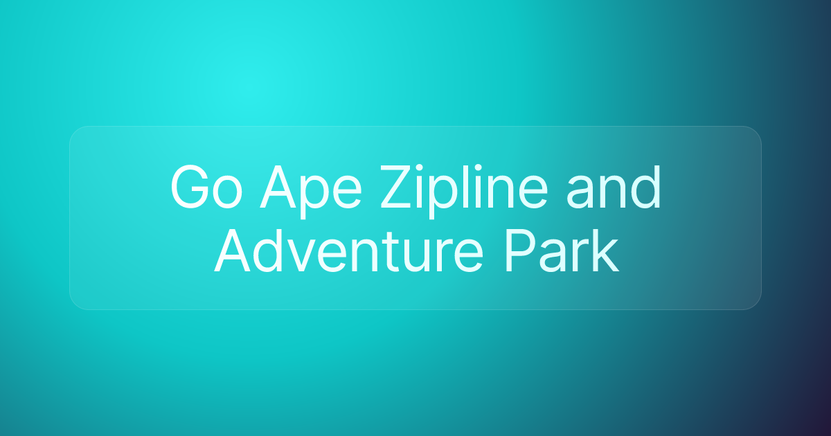Go Ape Zipline and Adventure Park