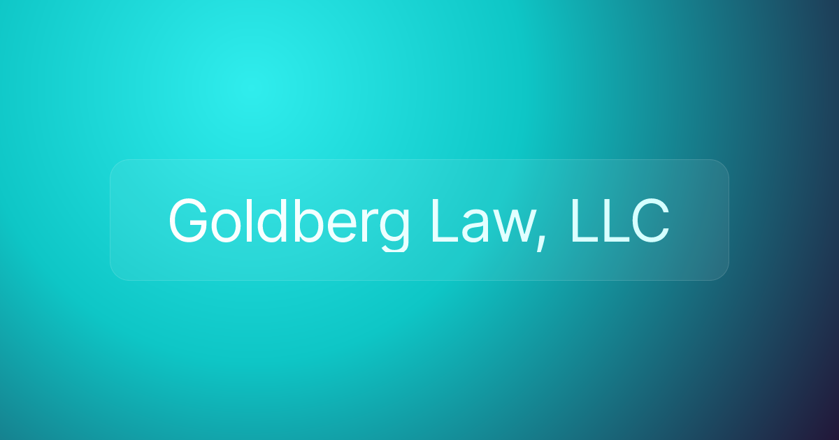Goldberg Law, LLC