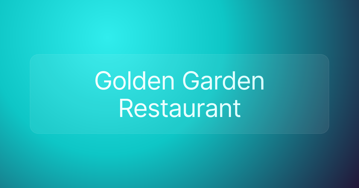 Golden Garden Restaurant