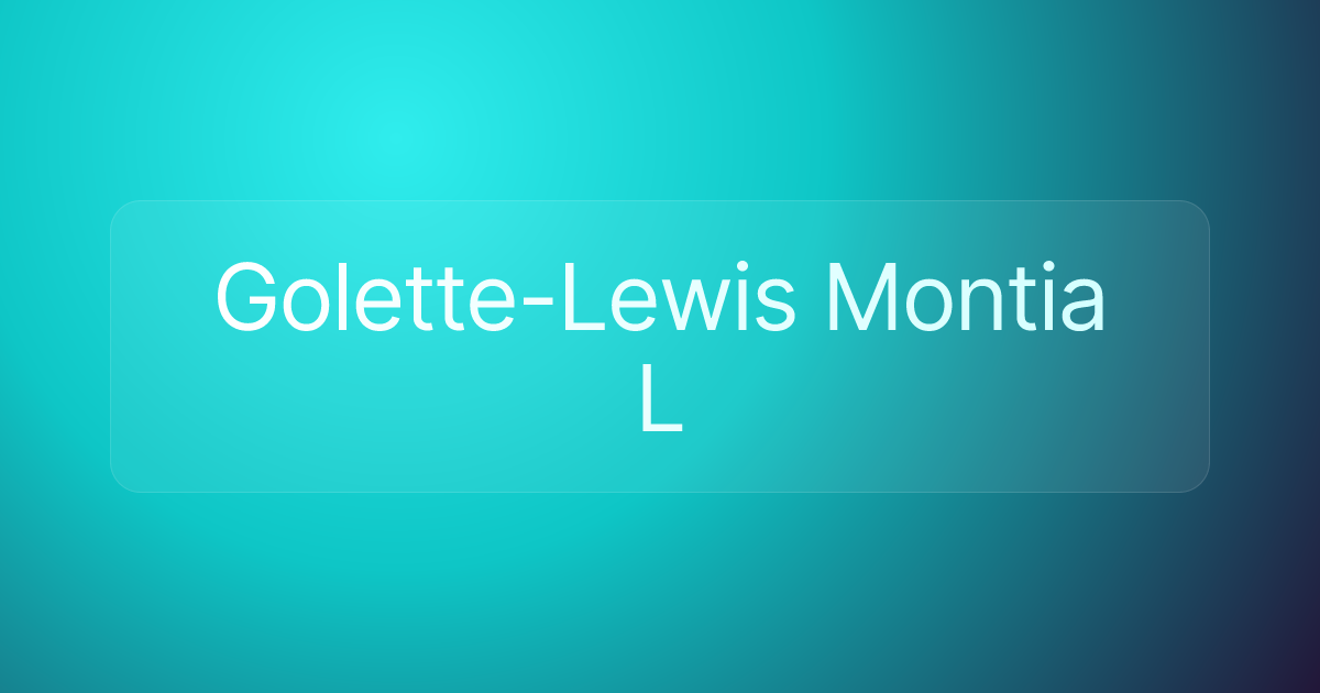 Golette-Lewis Montia L