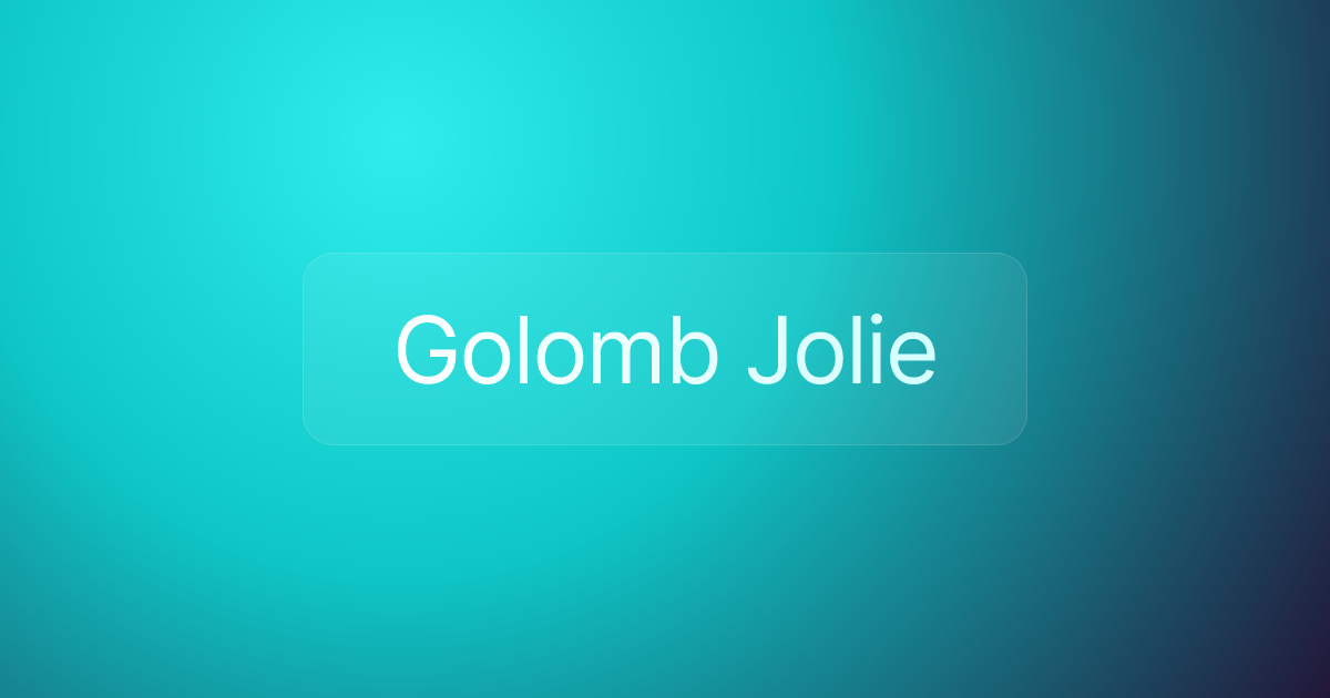 Golomb Jolie