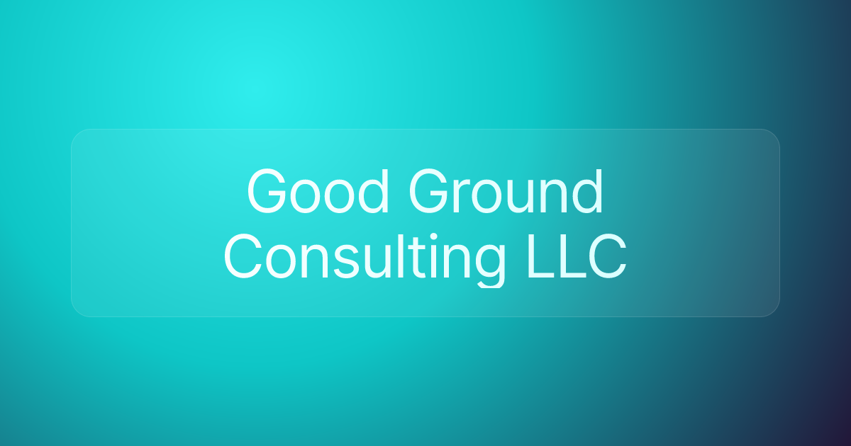 Good Ground Consulting LLC