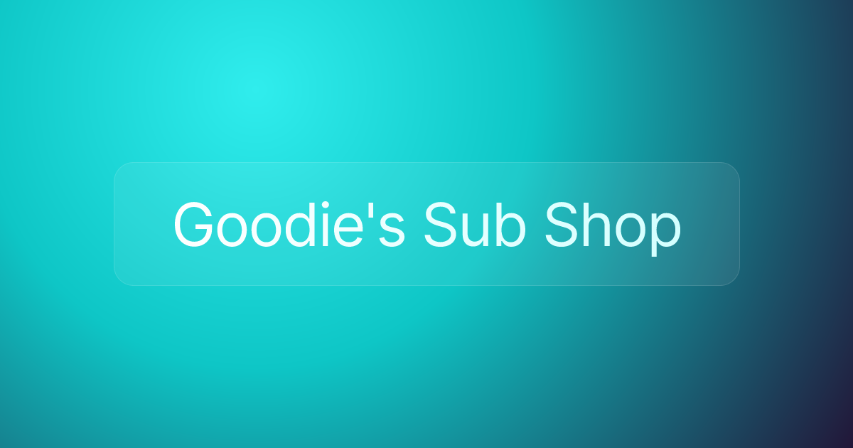 Goodie's Sub Shop