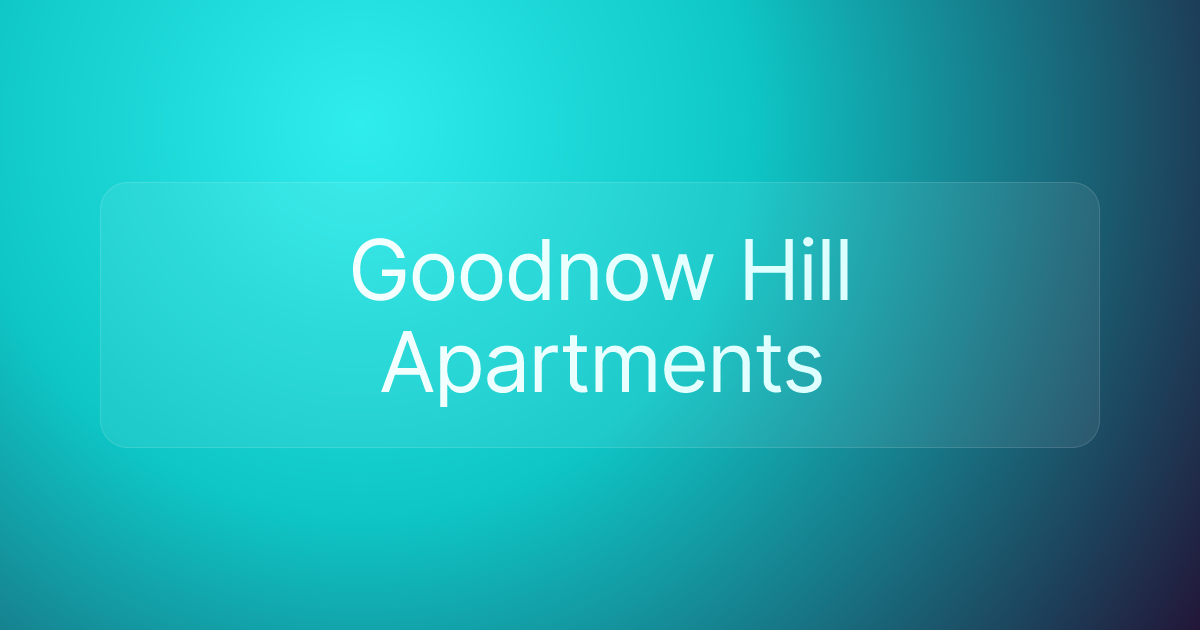 Goodnow Hill Apartments