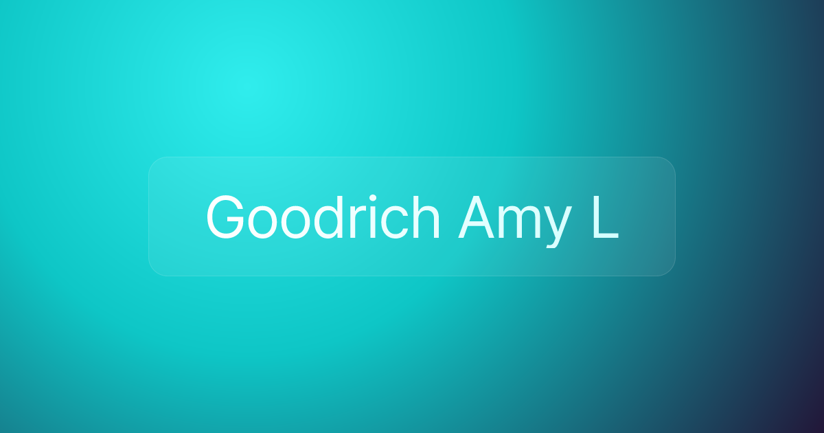Goodrich Amy L
