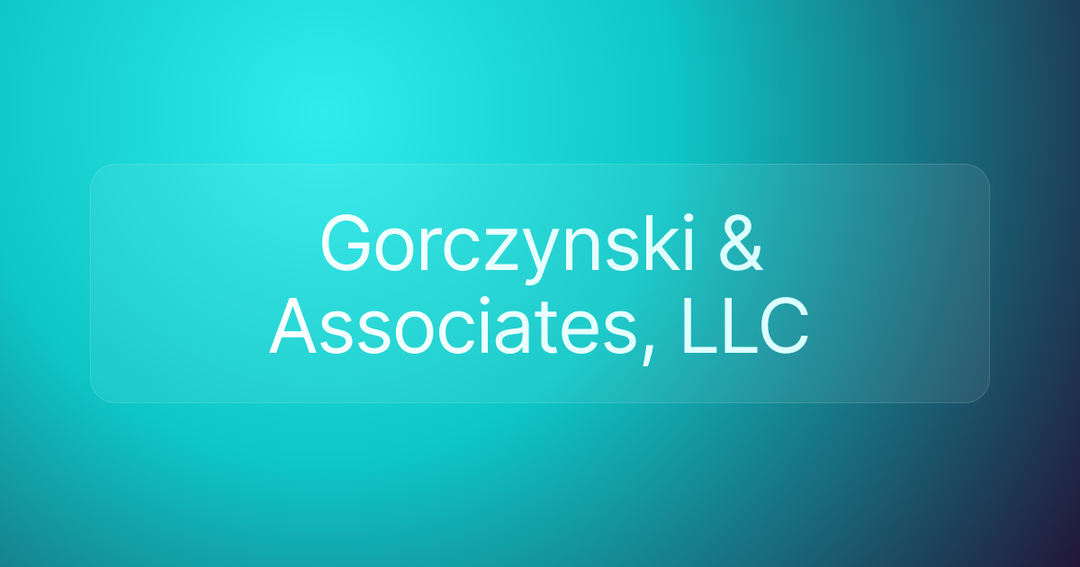 Gorczynski & Associates, LLC