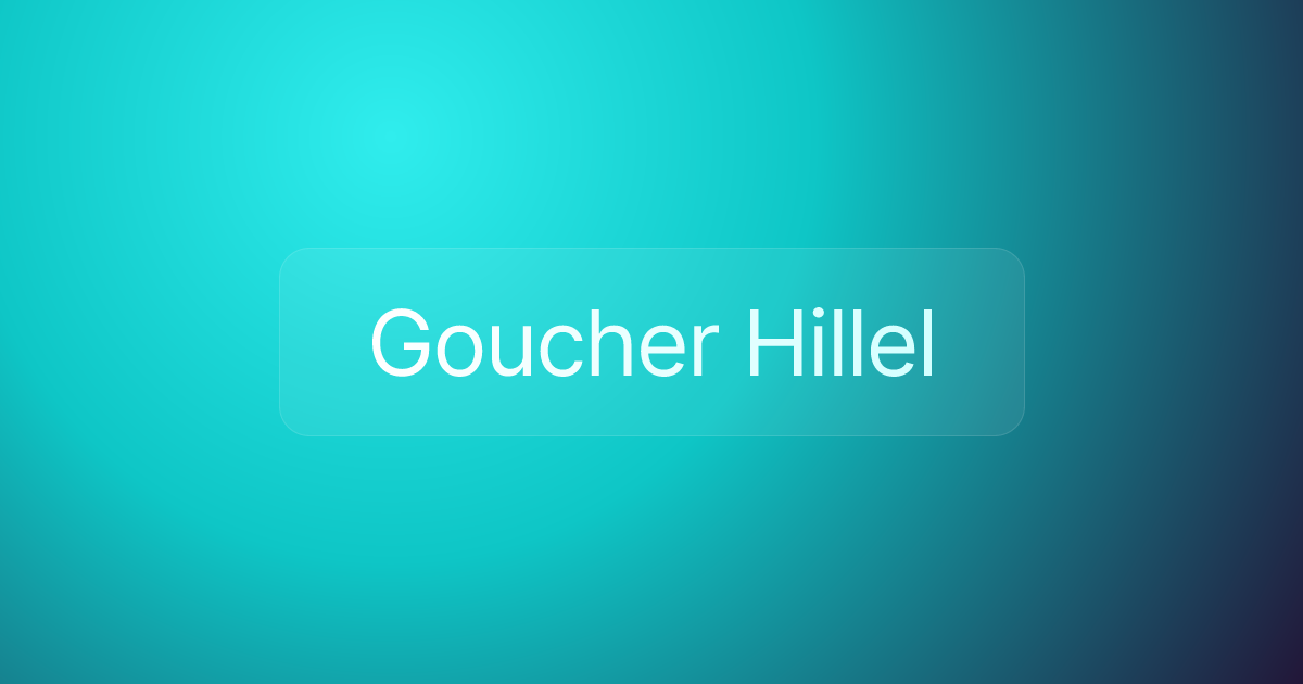Goucher Hillel