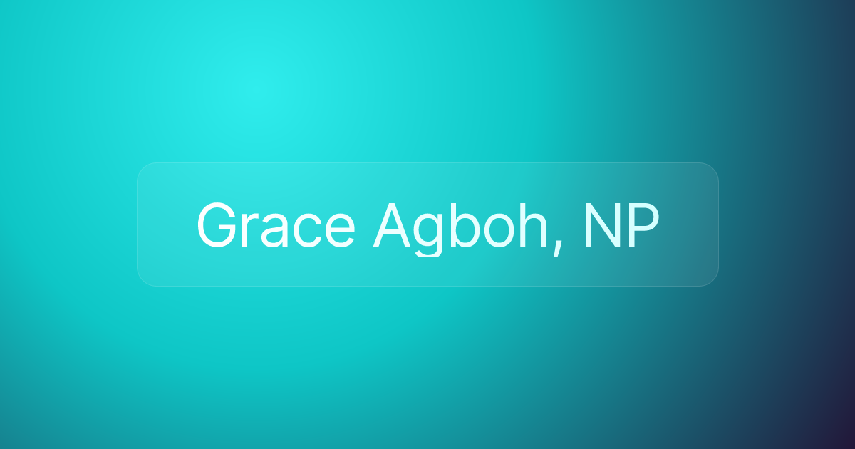 Grace Agboh, NP