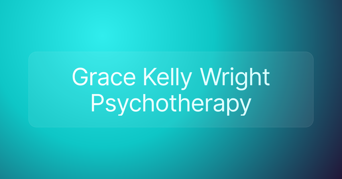 Grace Kelly Wright Psychotherapy