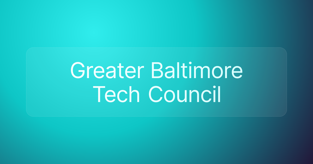 Greater Baltimore Tech Council