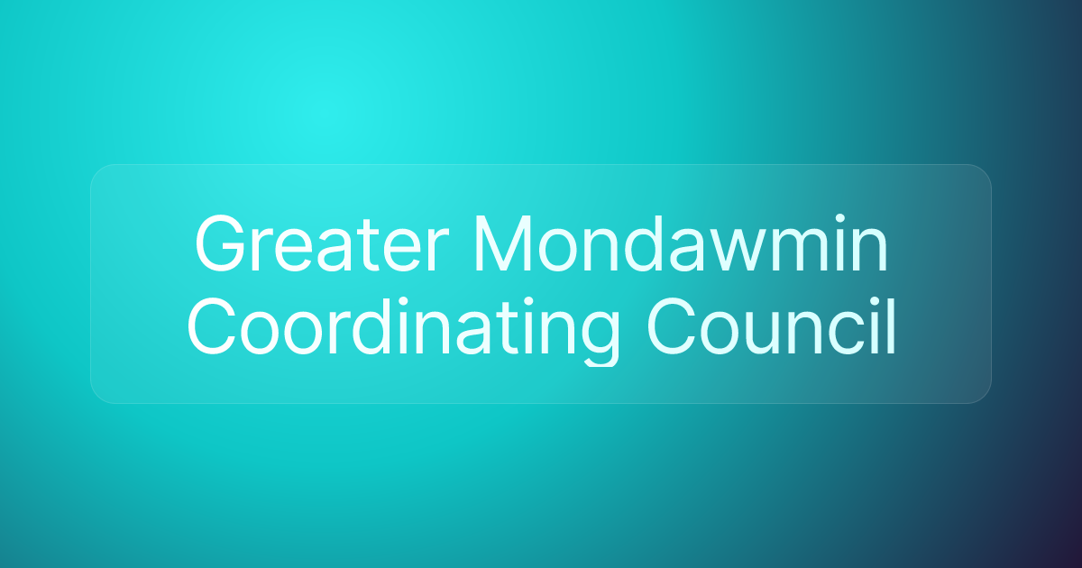 Greater Mondawmin Coordinating Council