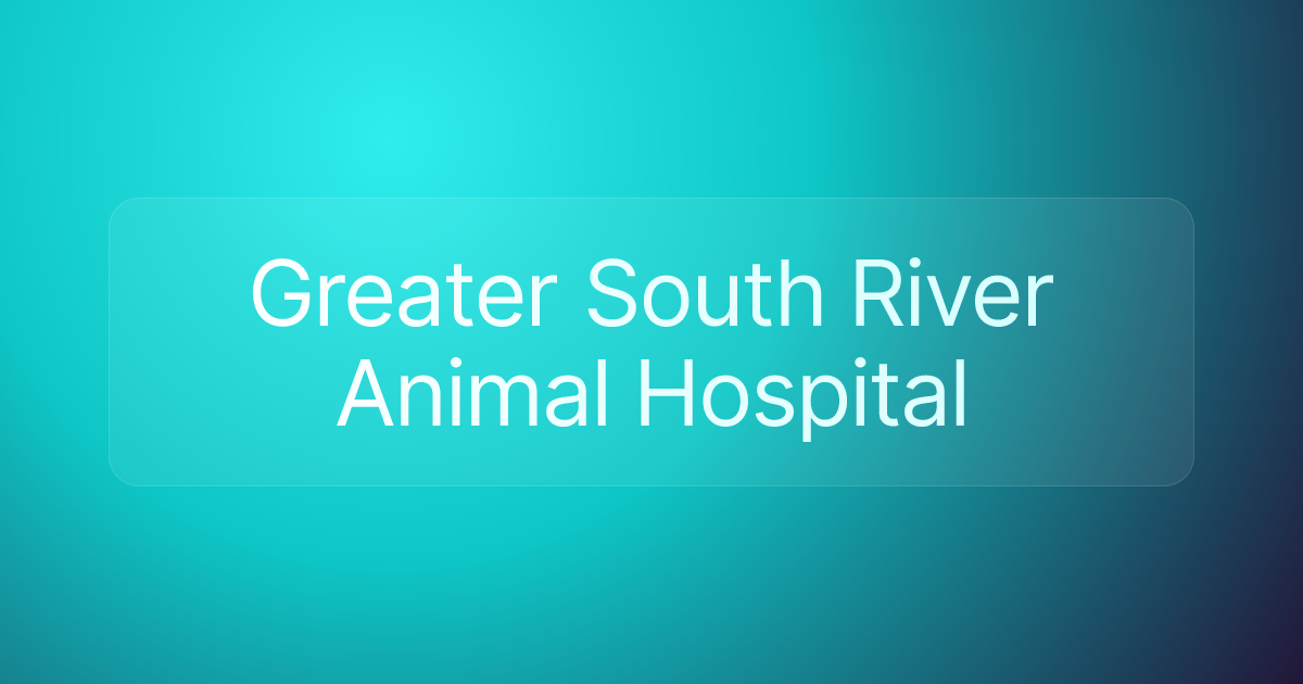 Greater South River Animal Hospital