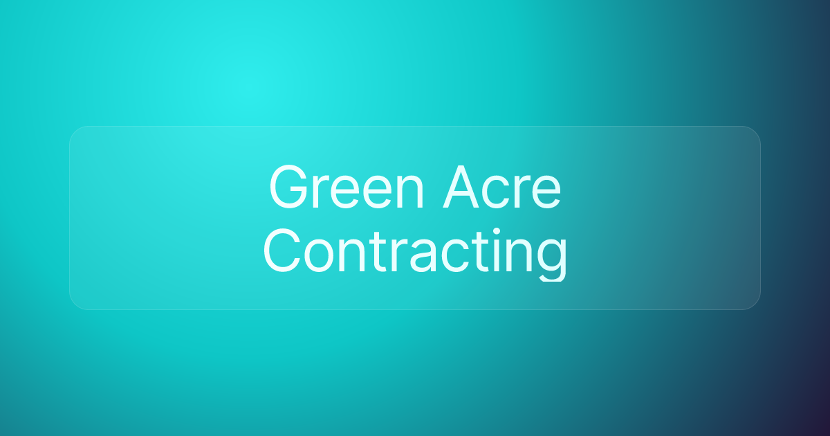 Green Acre Contracting