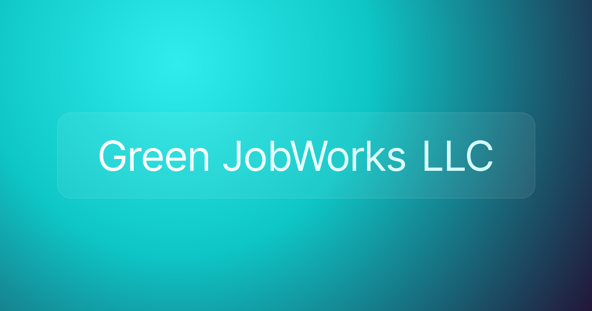 Green JobWorks LLC