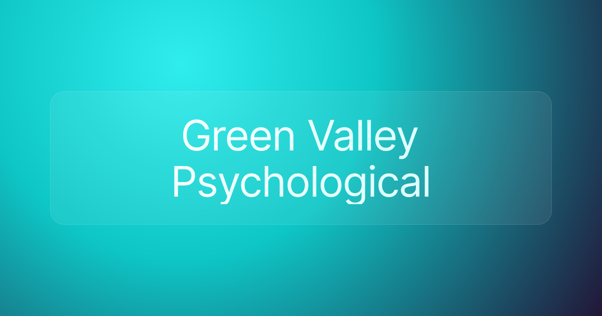 Green Valley Psychological