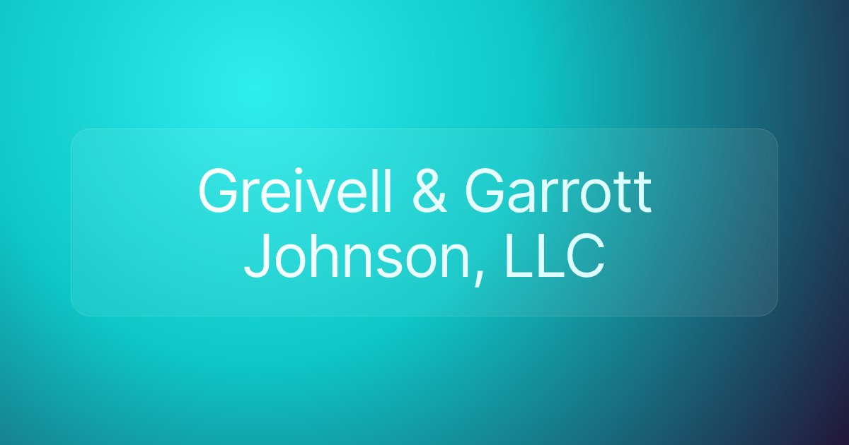 Greivell & Garrott Johnson, LLC
