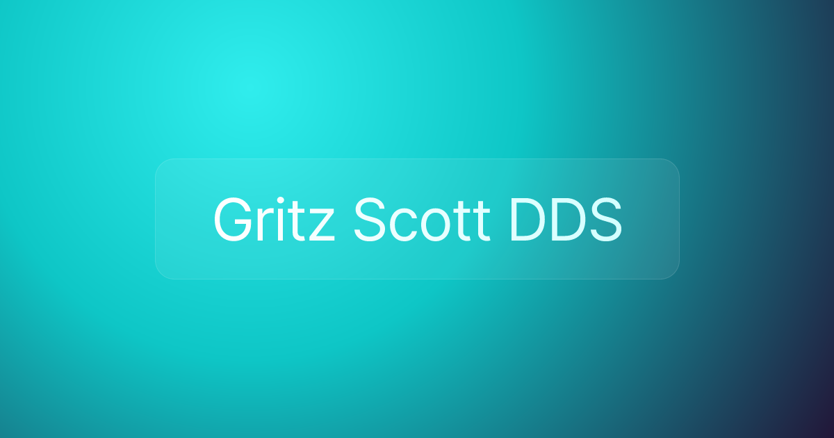 Gritz Scott DDS