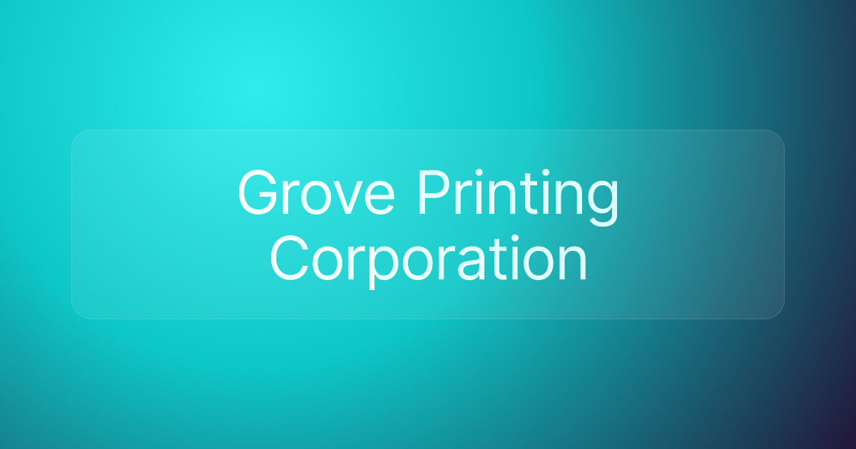 Grove Printing Corporation