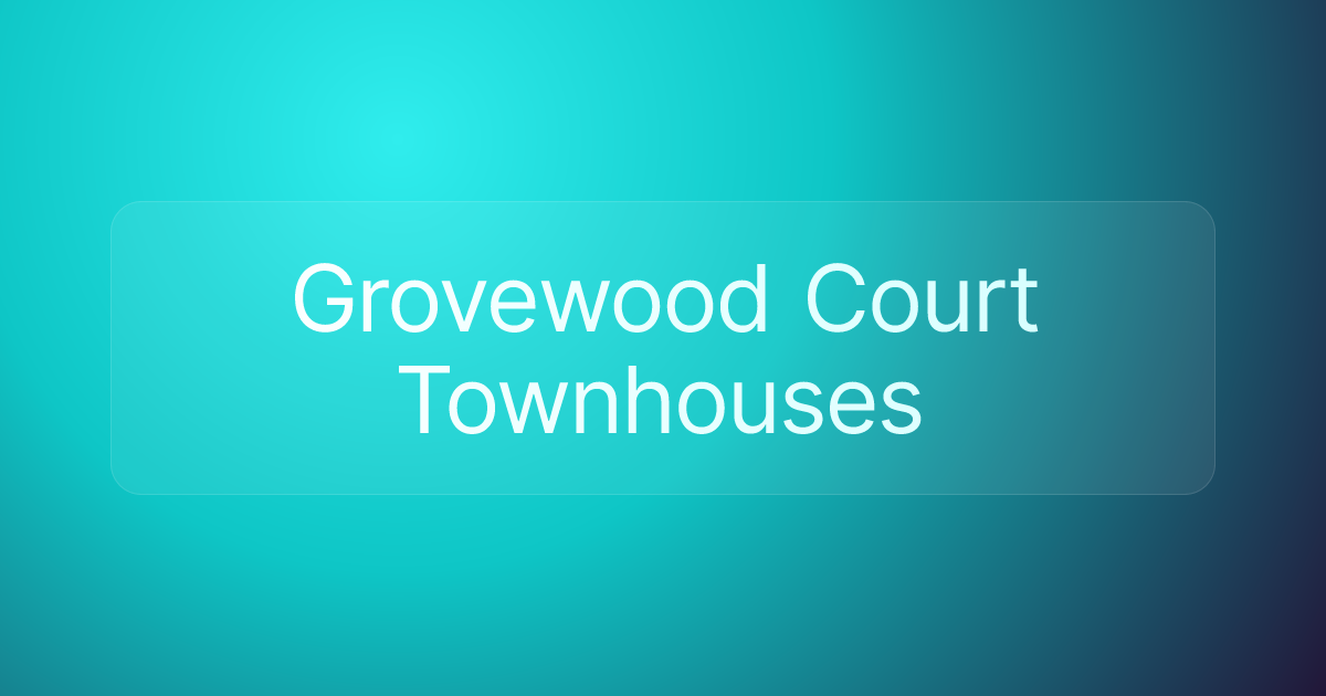 Grovewood Court Townhouses