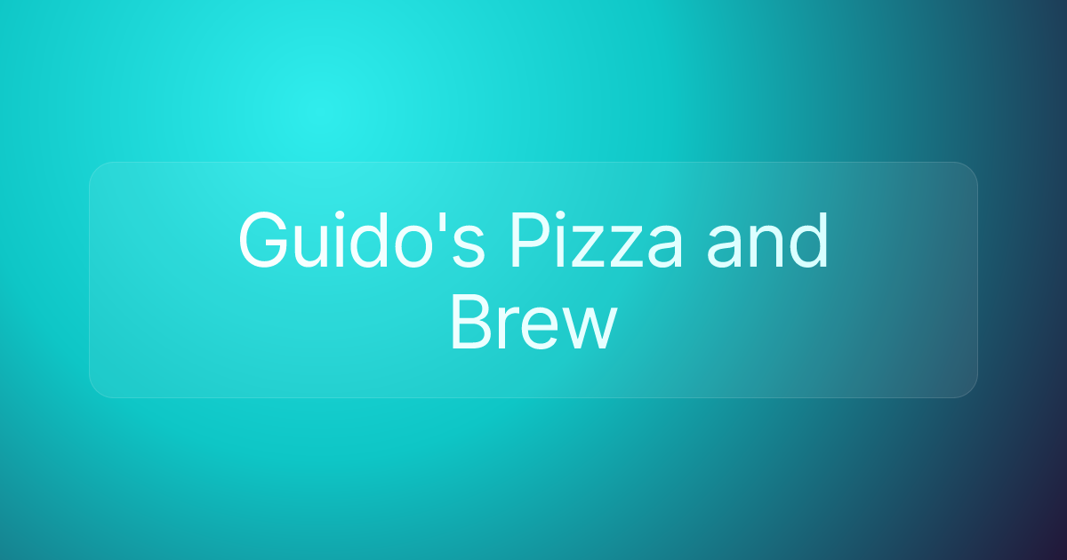 Guido's Pizza and Brew