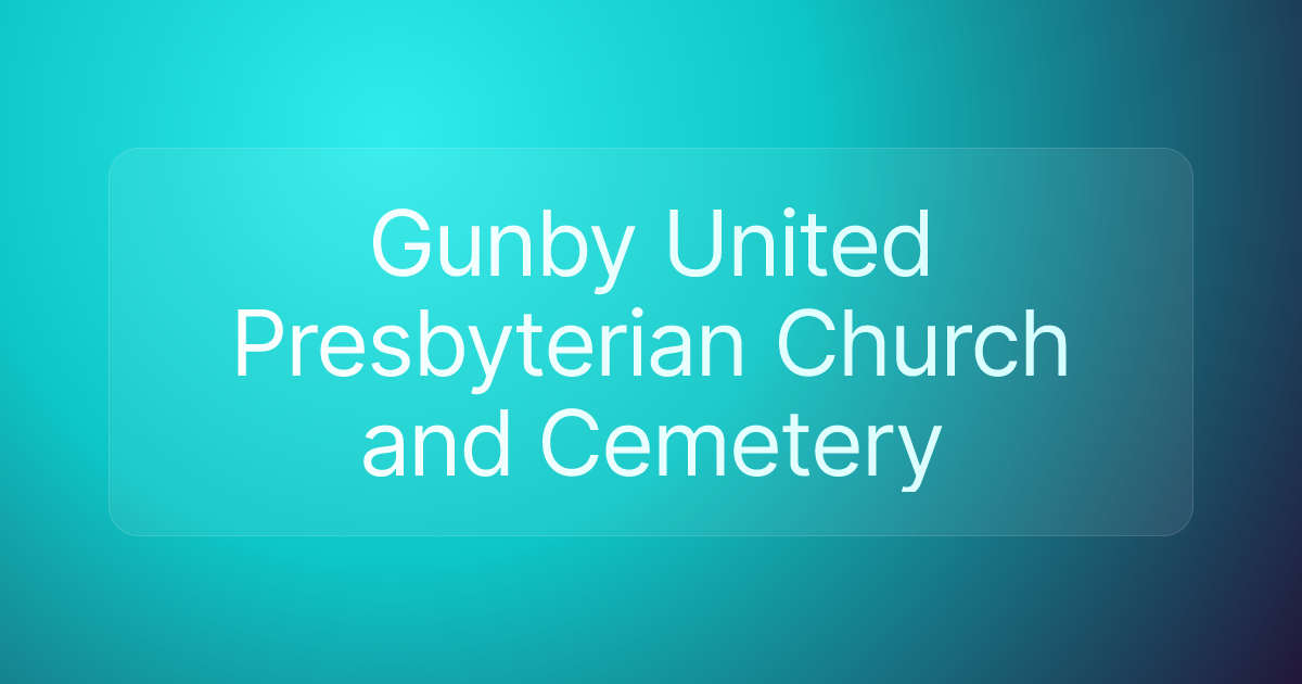 Gunby United Presbyterian Church and Cemetery