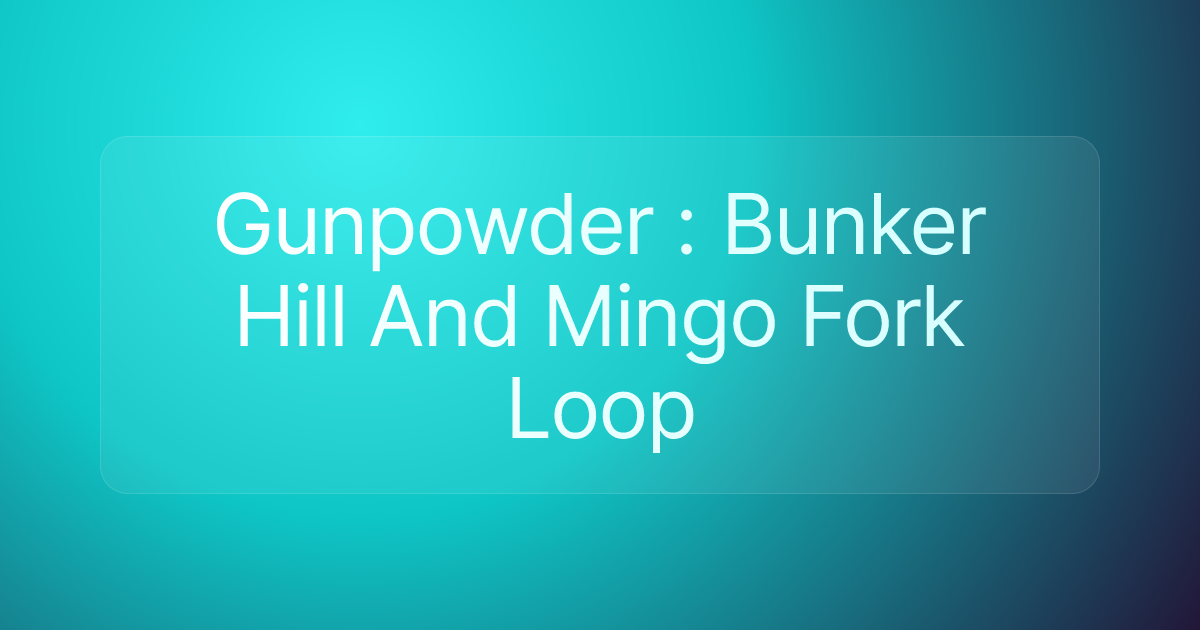 Gunpowder : Bunker Hill And Mingo Fork Loop