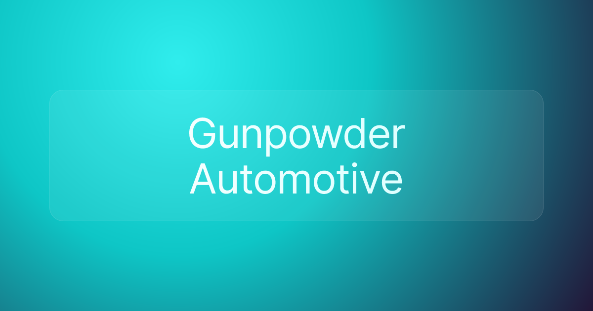 Gunpowder Automotive