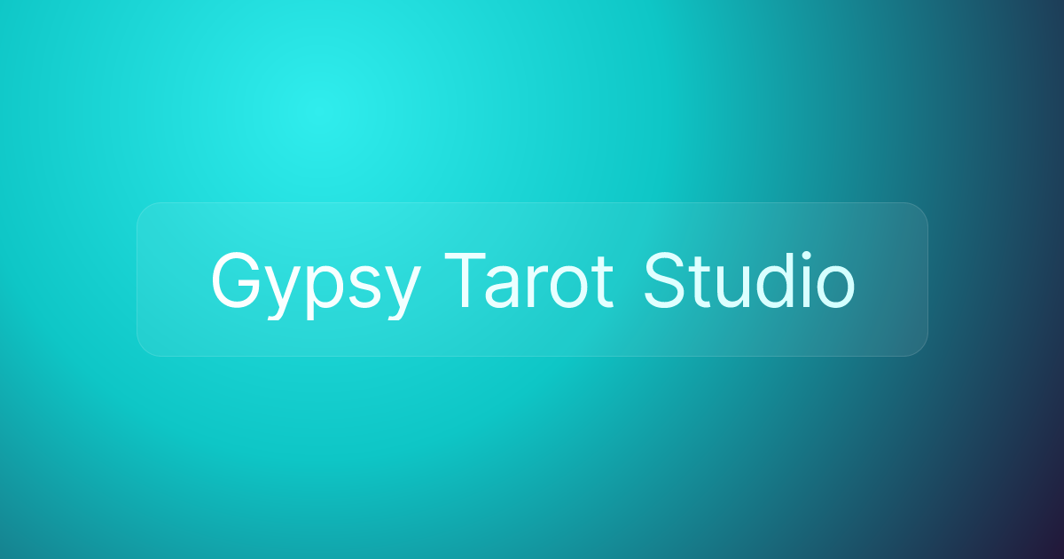 Gypsy Tarot Studio