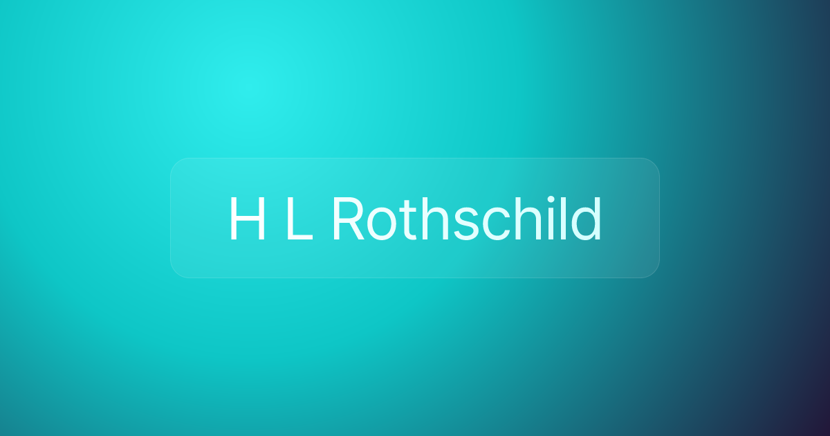 H L Rothschild