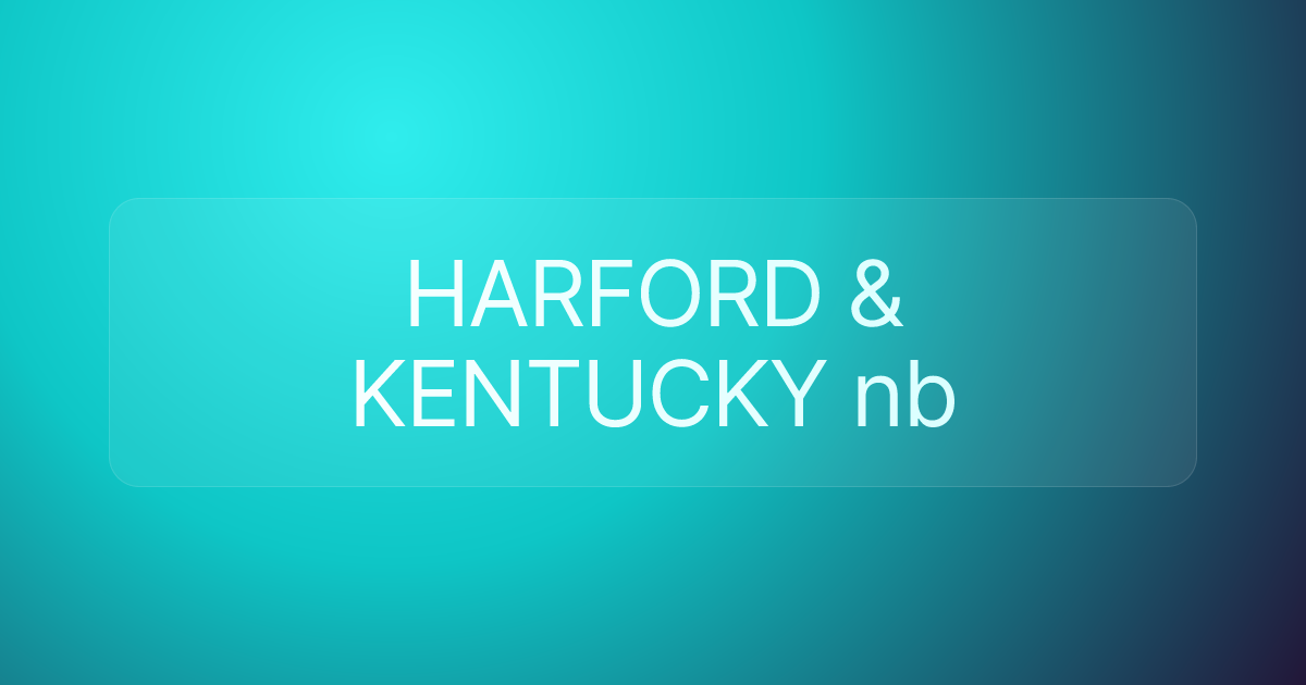 HARFORD & KENTUCKY nb