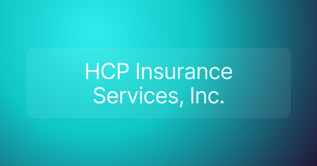 HCP Insurance Services, Inc.