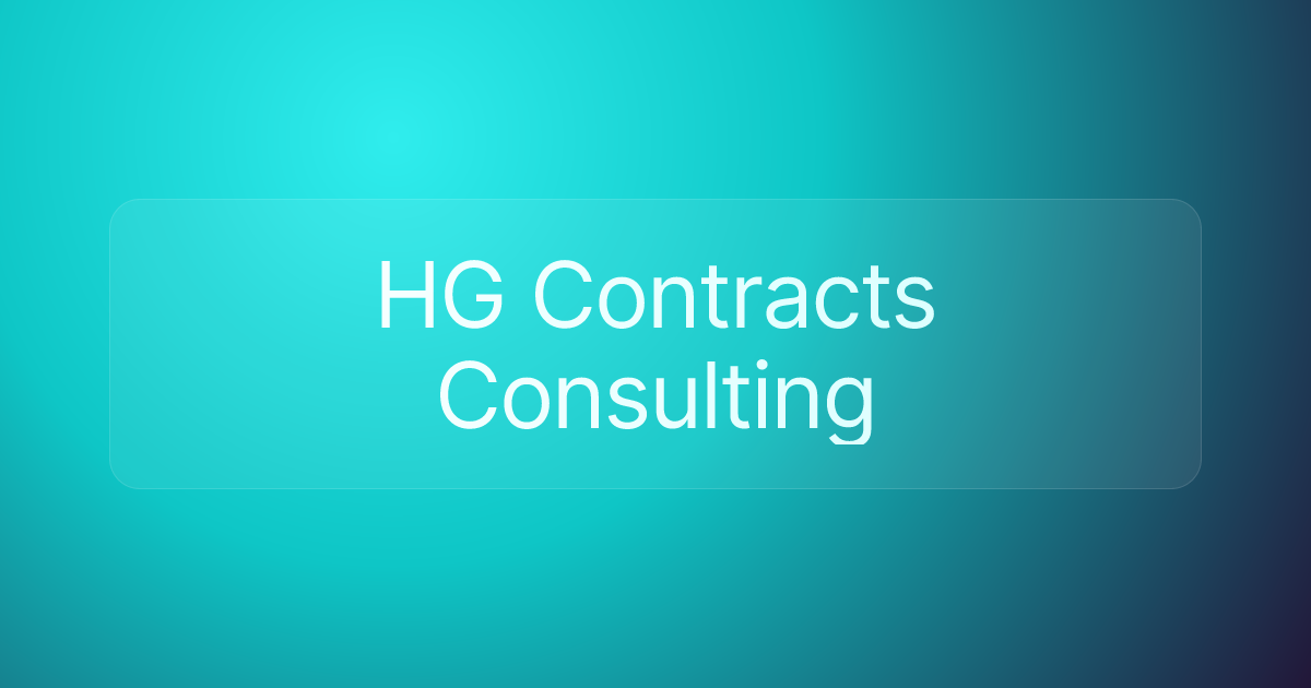 HG Contracts Consulting