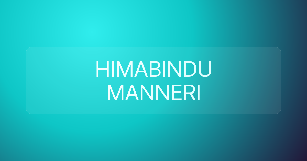 HIMABINDU MANNERI