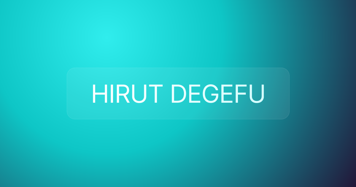 HIRUT DEGEFU