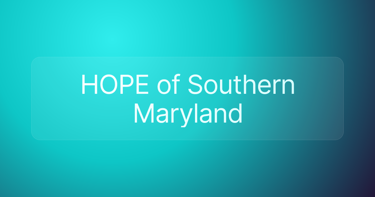 HOPE of Southern Maryland