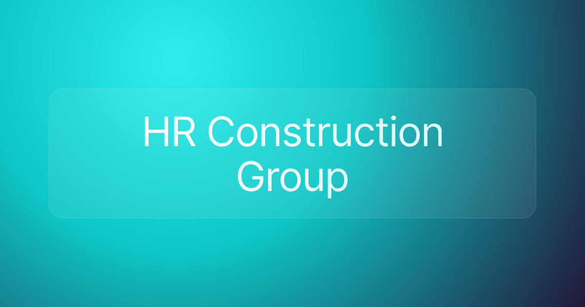 HR Construction Group
