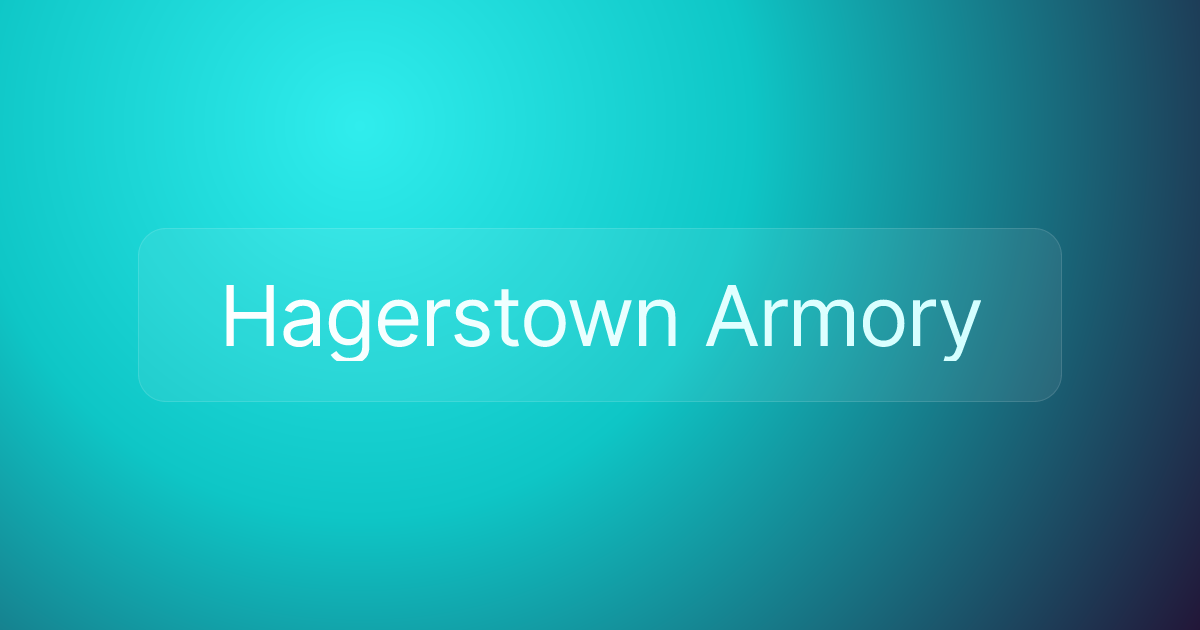 Hagerstown Armory