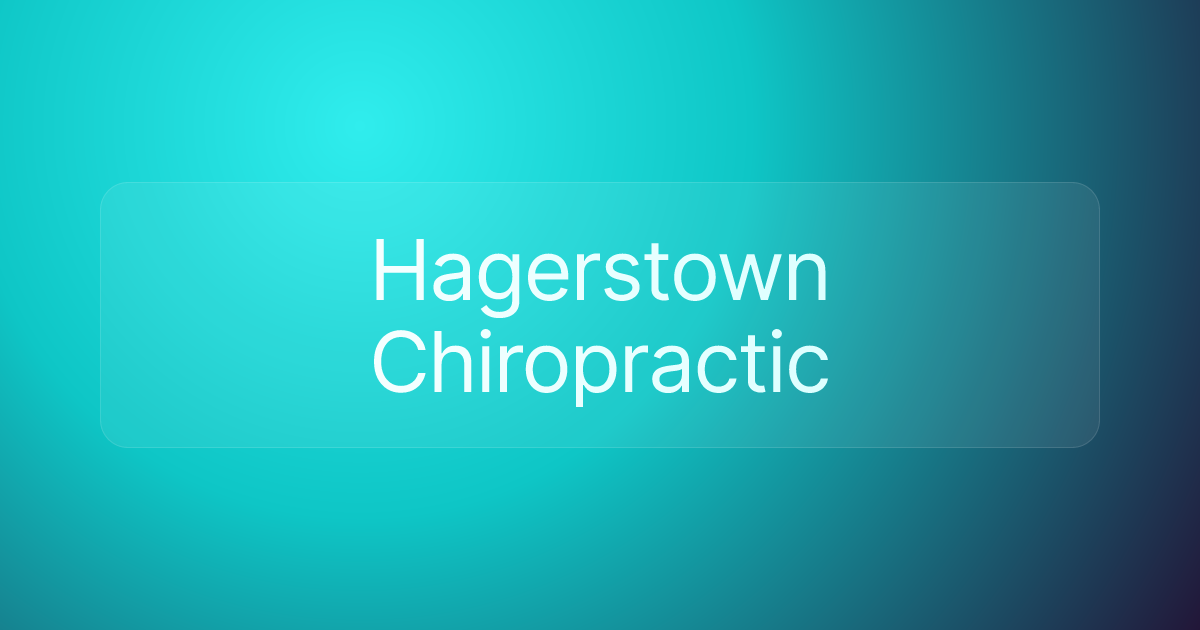 Hagerstown Chiropractic