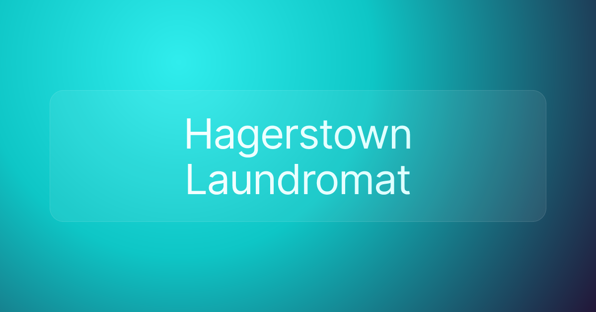Hagerstown Laundromat