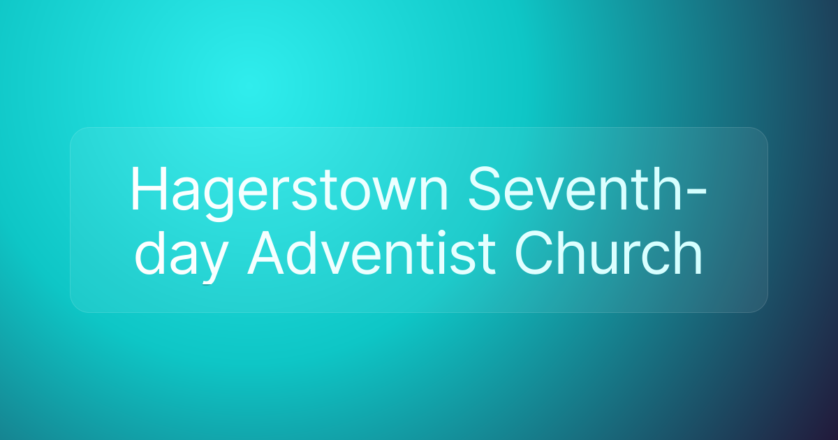 Hagerstown Seventh-day Adventist Church