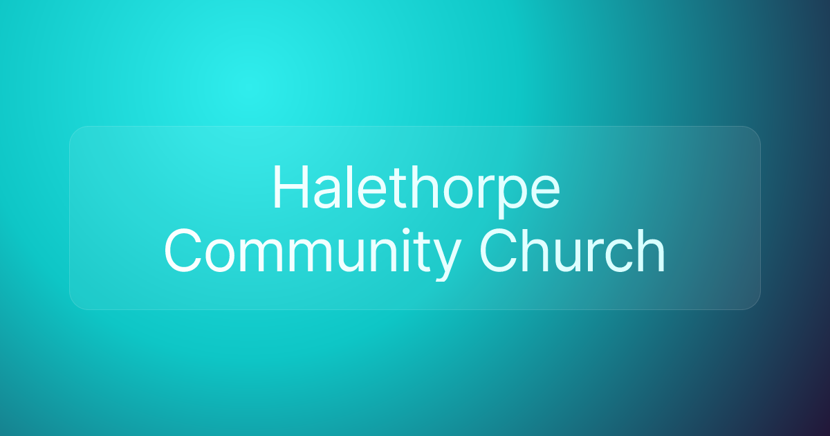 Halethorpe Community Church